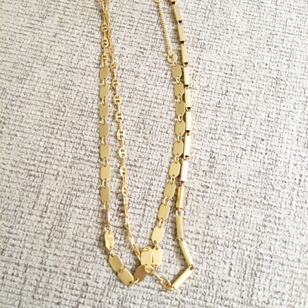 Madewell Mixed Mismatched Chain Long Necklace - Picture 3 of 4